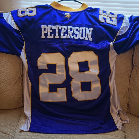 Mens Reebok Sz 48(L) ADRIAN PETERSON Vikings NFL Football Jersey, Pre-owned - Picture 2 of 3